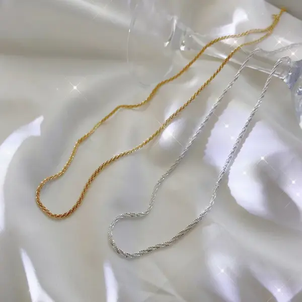 Wholesale Simple Style Solid Color Titanium Steel Plating Necklace