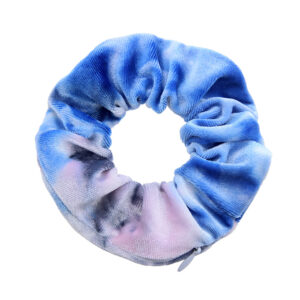 Tie-dyed sapphire blue