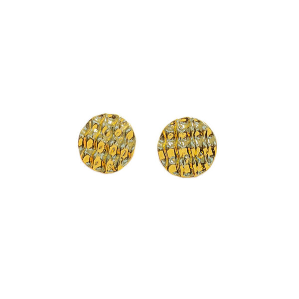 oly-c6939e00155899031db0b39f1f6bafbd Wholesale High-grade cold exaerated metal pleated geometric earrings ins personality retro French flower peach heart stud earrings