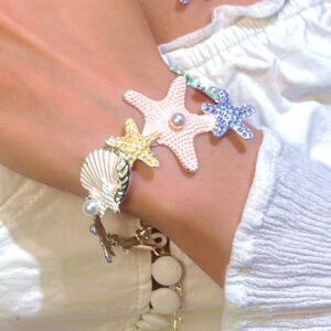 Colorful shell bracelet 12428