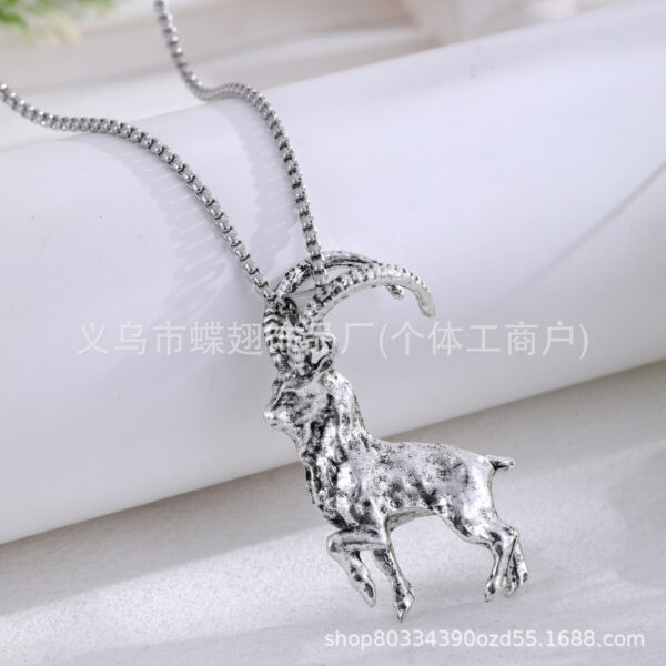 oly-c69f102ceae14c49276207d410237ad1 Wholesale Vintage Gothic Sheep Head Necklace, Fashion Retro Punk Jewelry Aessories for Women, Ideal for Gifts