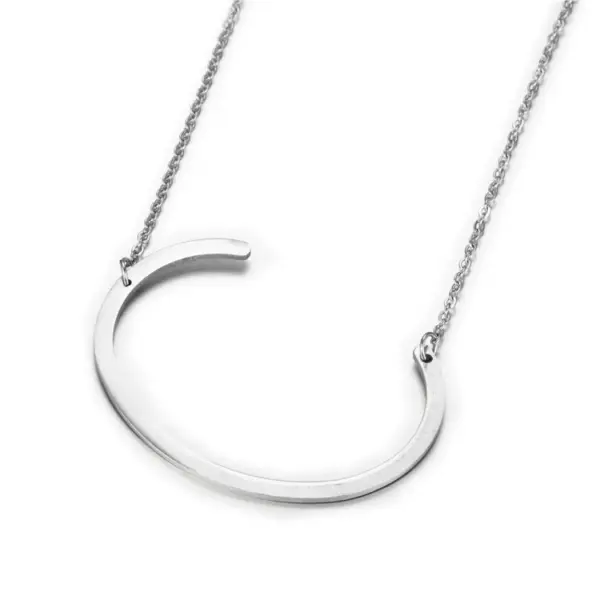 Wholesale Fashion Jewelry 26 Letters Stainless Steel Necklace Wholesale
