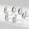 Wholesale 1 Pair Elegant Simple Style Circle Copper Zircon Silver Plated Hoop Earrings