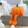 Wholesale Halloween Home Decoration Ornaments Choir Ghost Toy Pumpkin Man Faceless Cape Men Mini Scene Model
