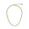 Wholesale PVD Coated 18K Gold Real Gold Plated Twist 304 Stainless Steel Simple Style Waterproof Non Tarnish 304 Stainless Steel Necklace