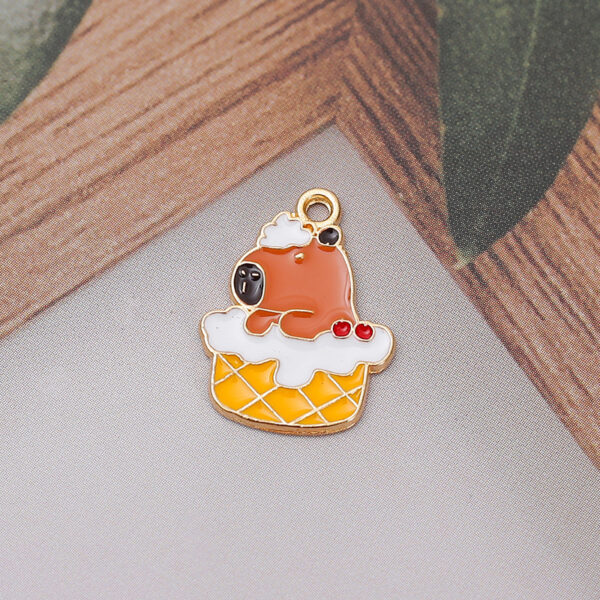 Wholesale Cartoon cute drop oil alloy pendant diy Charms