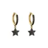 Wholesale Fashion Heart Plating Copper Zircon Copper Earrings