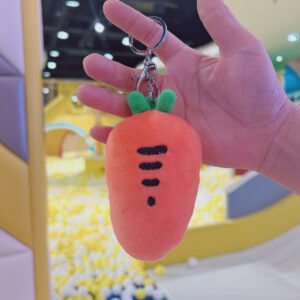 Double-sided carrot + Silver Buckle / 12cm
