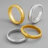 Wholesale Simple Style Solid Color Titanium Steel Plating Gold Plated Bangle