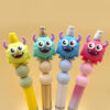 oly-c6ec021c22de99d0ce6084044b8b30c5 Wholesale Cross-Border New Food Grade 3D Silicone Monster Teether Beads Keychain Can Be Used as Pen Accessories Ready for Sale