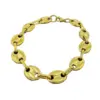 Wholesale 304 Stainless Steel 18K Gold Plated Streetwear Plating Solid Color Bracelets Necklace