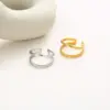 Wholesale Fashion Geometric Titanium Steel Ring Non-Fading Women's High-End Luxury Open Stainless Steel Ring Color-Block Solid Color Elegant Ring