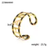 Wholesale Letter Leather Rope Titanium Steel Simple Style Titanium Steel Bangle