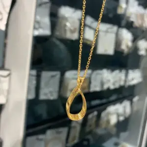 Wholesale PVD Coated Real Gold Plated Geometric Titanium Steel Fashion Waterproof Non Tarnish