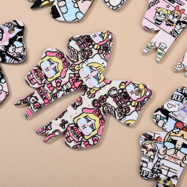 oly-c70ee0732243c27f57a71889a5f96de2 Wholesale 10pcs/pack Bow keychain pendant DIY accessories