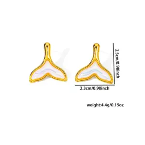 Irregular Heart Pearl Stud Earrings