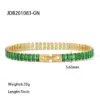 Wholesale PVD Coated Real Gold Plated Geometric Stainless Steel Fashion Waterproof Non Tarnish 304 Stainless Steel Bracelets