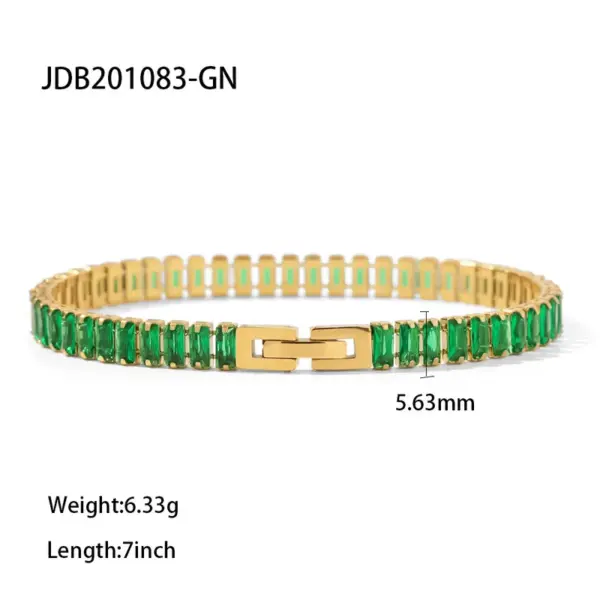 Wholesale PVD Coated Real Gold Plated Geometric Stainless Steel Fashion Waterproof Non Tarnish 304 Stainless Steel Bracelets
