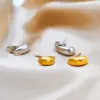 Wholesale 14K Gold Real Gold Plated 304 Stainless Steel 316 Stainless Steel PVD Coated Water Droplets Waterproof Non Tarnish Modern Style Classic Style Ear Studs For Women's