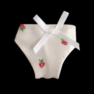 White strawberry bow underwear 600104 / 11.5 inch underwear or socks