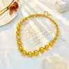 Wholesale Jewelry Punk Geometric 304 Stainless Steel 18K Gold Plated Beaded Gold Plated Stainless Steel Necklaces