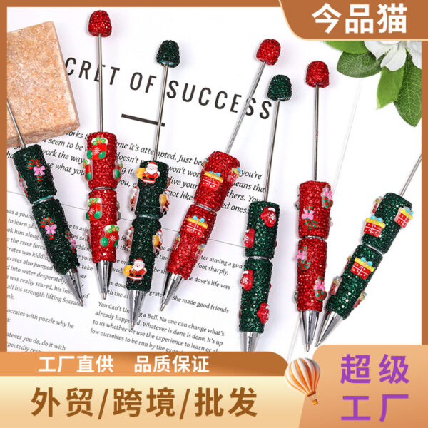 Wholesale New diamond-studded beaded pen