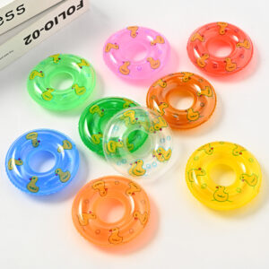 Wholesale Children's small toy mini swimming ring small yellow duck accessories milk tea shop Donut small swimming ring