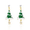 Wholesale Christmas tree, snowflake, snowman, cowboy boots, bells, tassel earrings