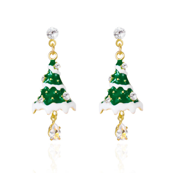 Wholesale Christmas tree, snowflake, snowman, cowboy boots, bells, tassel earrings