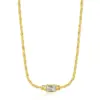 Wholesale 201 Stainless Steel 304 Stainless Steel Glass Gold Plated Elegant Streetwear Plating Inlay Geometric Zircon Bracelets Necklace
