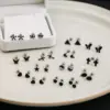 1 Pair Simple Style Flower Enamel Plating Stainless Steel K Gold Plated Ear Studs