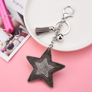 Grey / Silver buckle + five-pointed star