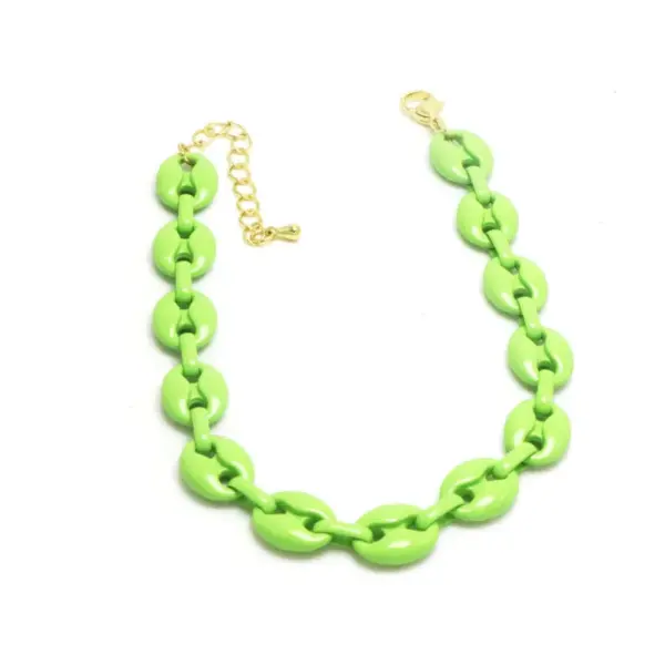 Wholesale Simple Style Solid Color Copper Patchwork Bracelets