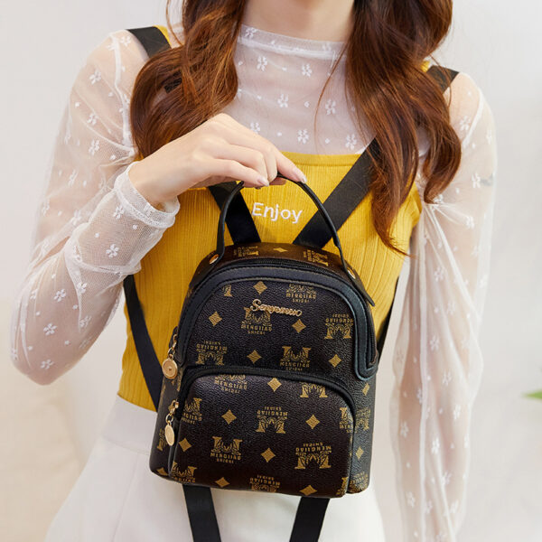 Wholesale Women's backpack print cow color trendy personality fashion double-layer texture
