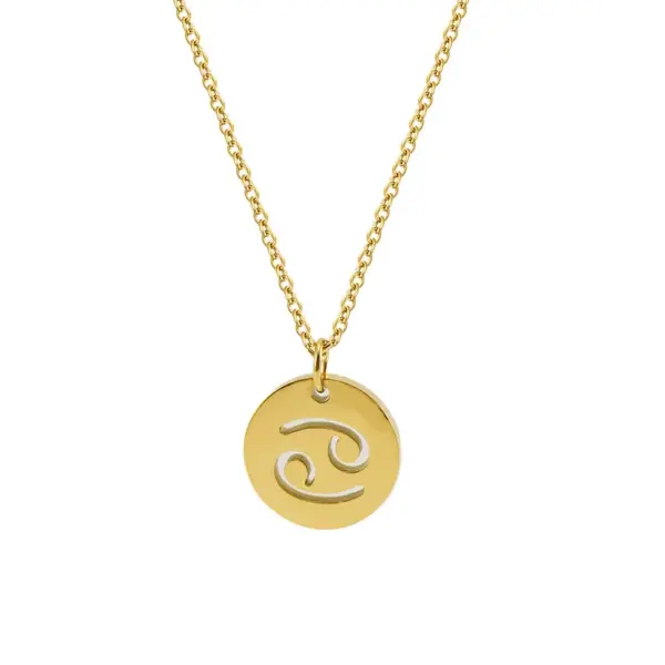 Wholesale Jewelry Simple Style Constellation 304 Stainless Steel 18K Gold Plated Stainless Steel Necklaces