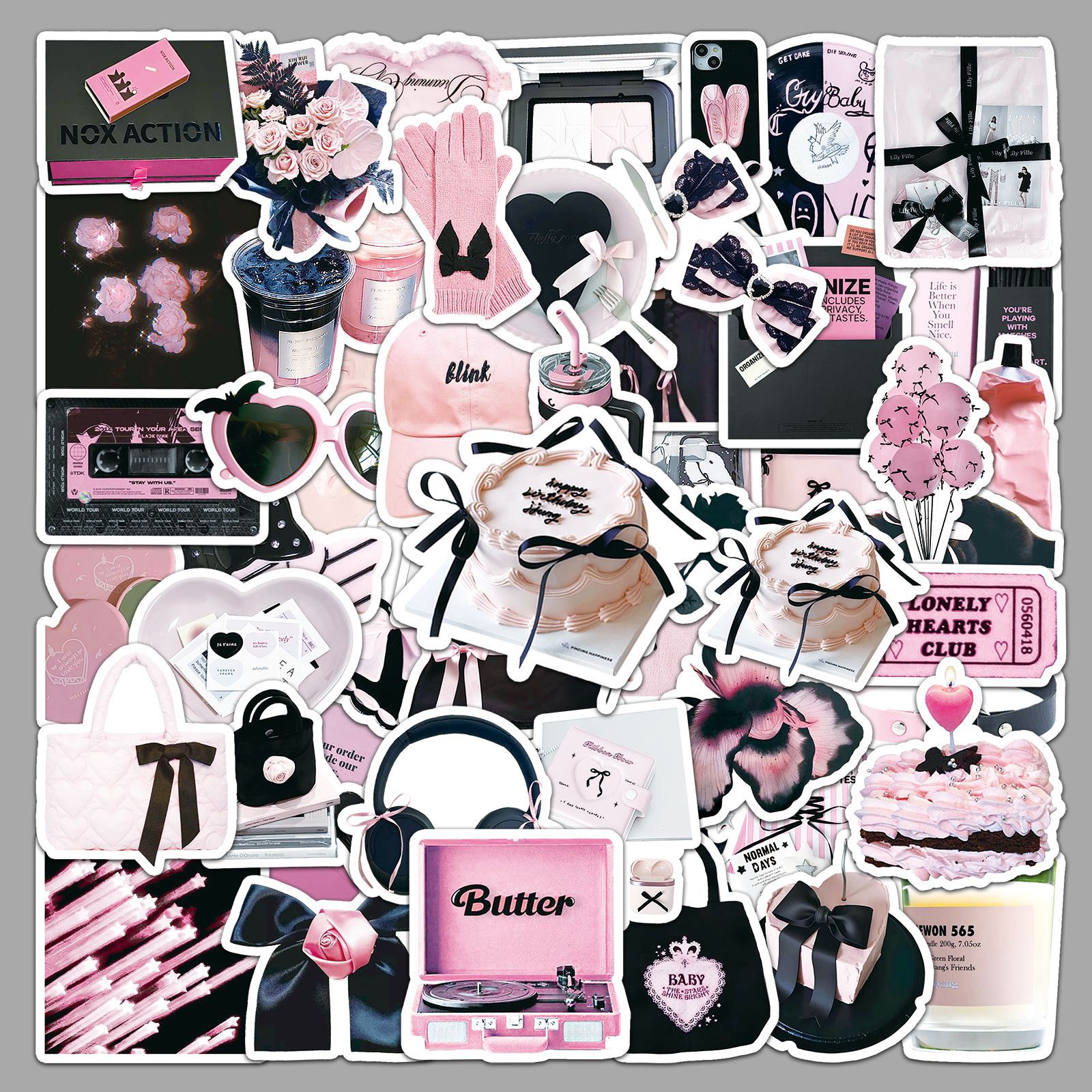 Wholesale black wder style graiti stickers
