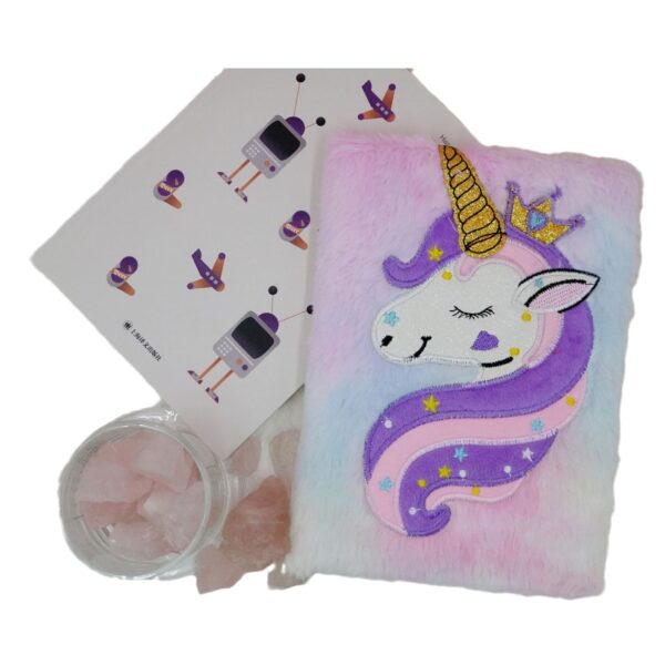 Wholesale Creative girly cute plush unicorn notebook