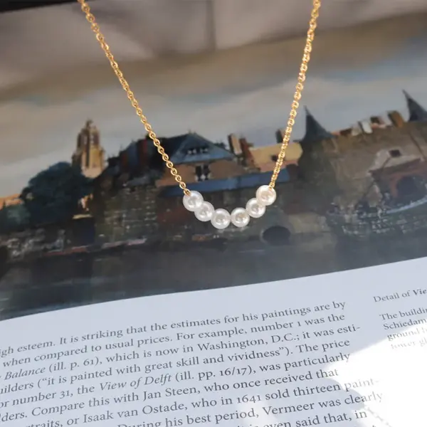 Wholesale PVD Coated Real Gold Plated 18K Gold Printing 304 Stainless Steel Waterproof Non Tarnish 304 Stainless Steel Necklace