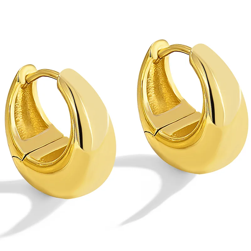Wholesale 1 Pair Simple Style Classic Style Commute Geometric Plating Copper 18k Gold Plated Rose Gold Plated Silver Plated Earrings