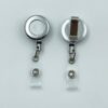 Wholesale 28mm32mm metal keychain retractable easy pull zinc alloy certificate easy pull buckle cable