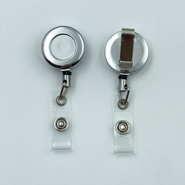 Wholesale 28mm32mm metal keychain retractable easy pull zinc alloy certificate easy pull buckle cable