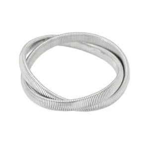 Ck155 Winding Double Ring Steel Color 8mm