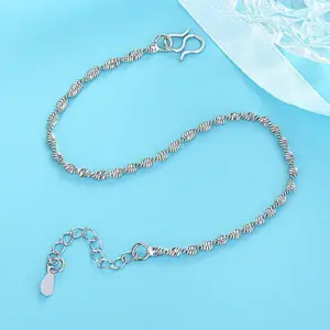 Double-Layer Water Wave Bracelet [White Gold Color]]