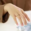 Wholesale Jewelry Simple Style Circle 304 Stainless Steel Rhinestones Plating Inlay Stainless Steel Rings