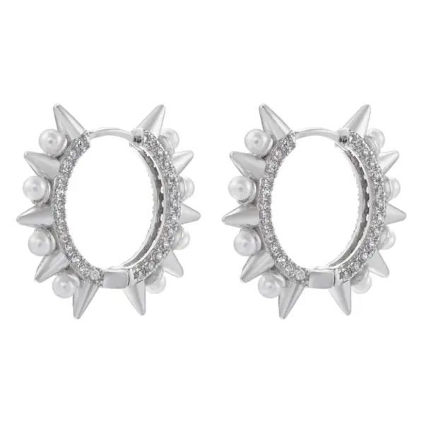 Wholesale 1 Pair Elegant Glam Lady Circle Plating Inlay Copper Artificial Pearls Zircon 18k Gold Plated Earrings