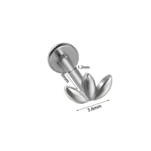 Three Flat Horse Eyes / Steel Color-1.2*8mm