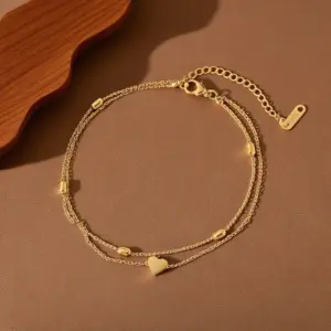 J05041-Double Layer Rice Bead Heart-shaped