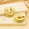 Wholesale 304 Stainless Steel U Shape Geometric PVD Coated 18K Real Gold Plated Vintage Style Waterproof Non Tarnish Plating Ear Cuffs