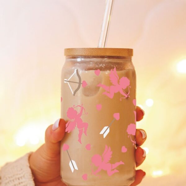 Wholesale Cute cartoon floral pattern 16oz Cup UV DTF Wraps