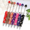 Wholesale Daisy-themed rhinestone beaded pen - fashionable and creative pen